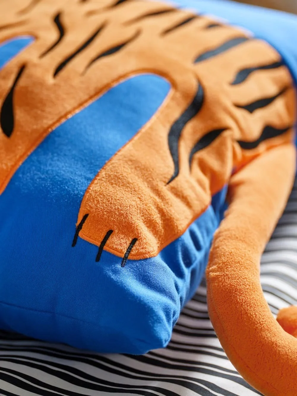 Orange Tiger Duvet Cover Set & Tiger Cushion or 3 Hand Puppets